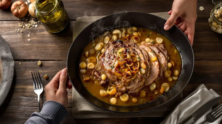 Ce rôti de porc cuit au lait est si fondant qu’il se découpe à la cuillère, même pour les débutants