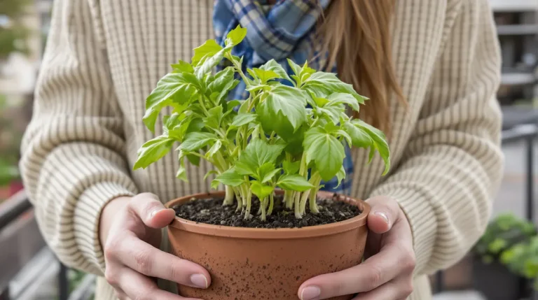Elle remplace les cubes de bouillon en cuisine et se plante en pot à cette période précise