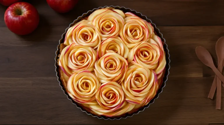 Quatre pommes, un tour de main et voilà une tarte bouquet facile pour une Saint-Valentin pleine d'amour