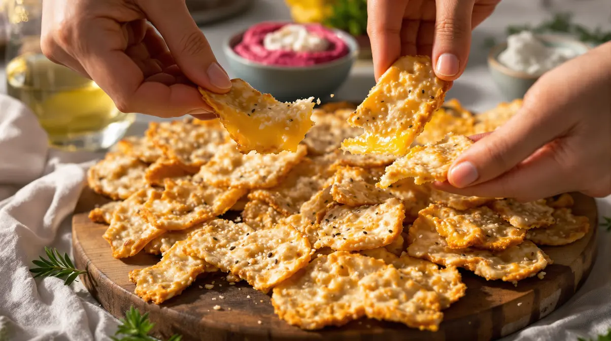 « Je les prépare en 10 minutes pour l’apéro » : mes crackers maison au fromage et graines, plus savoureux « Je les prépare en 10 minutes pour l’apéro » : mes crackers maison au fromage et graines, plus savoureux